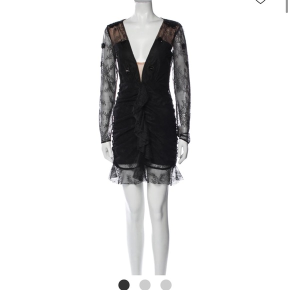 For love and lemons daisy black lace sequin dress NWT size S - Picture 2 of 6